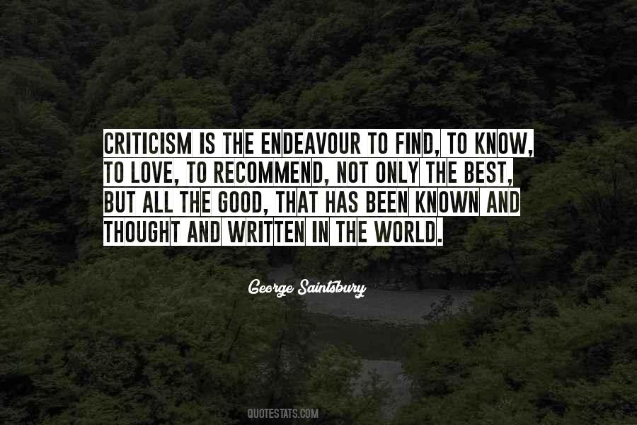 Criticism Love Quotes #337469
