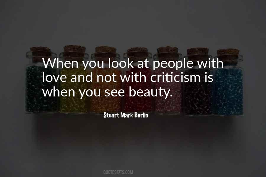 Criticism Love Quotes #479339