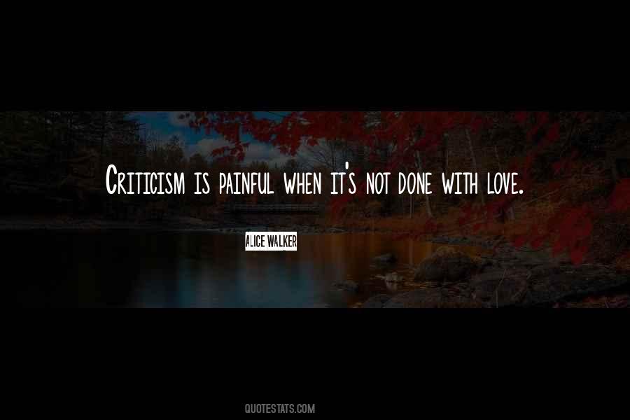 Criticism Love Quotes #949151