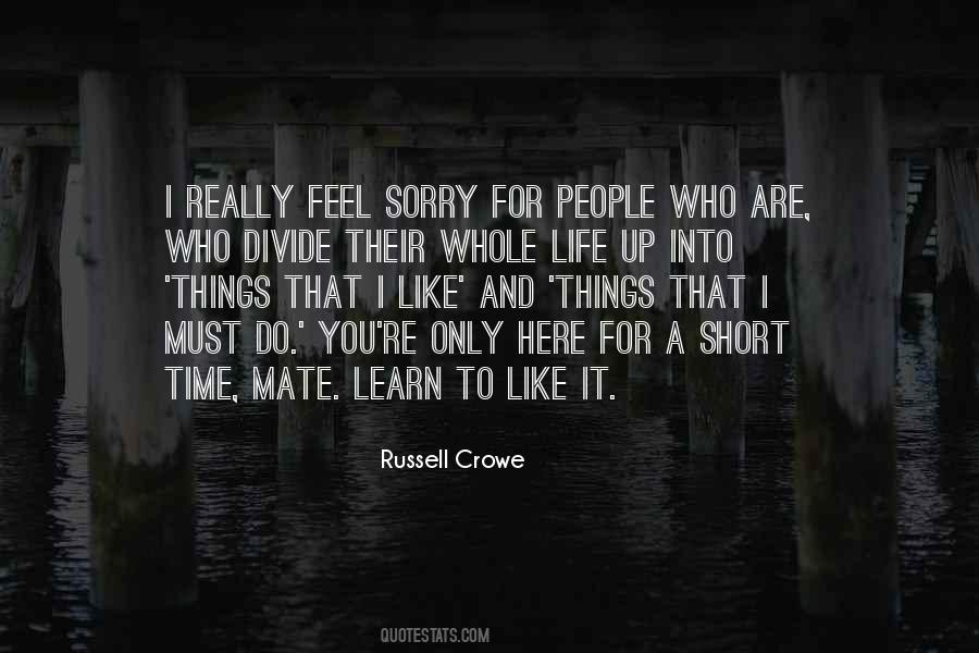 I Feel Sorry For You Quotes #1874223