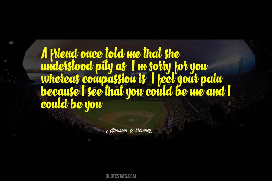 I Feel Sorry For You Quotes #255826