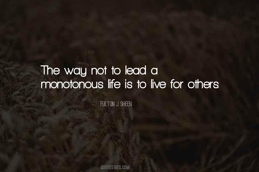 To Live For Others Quotes #1635635