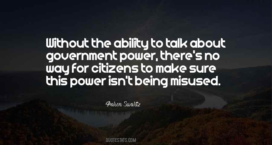 Quotes About Government Power #1773634