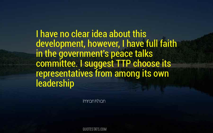 Quotes About Government Leadership #1536576