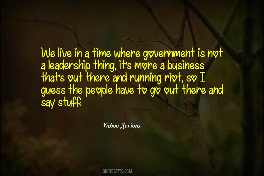 Quotes About Government Leadership #1851370