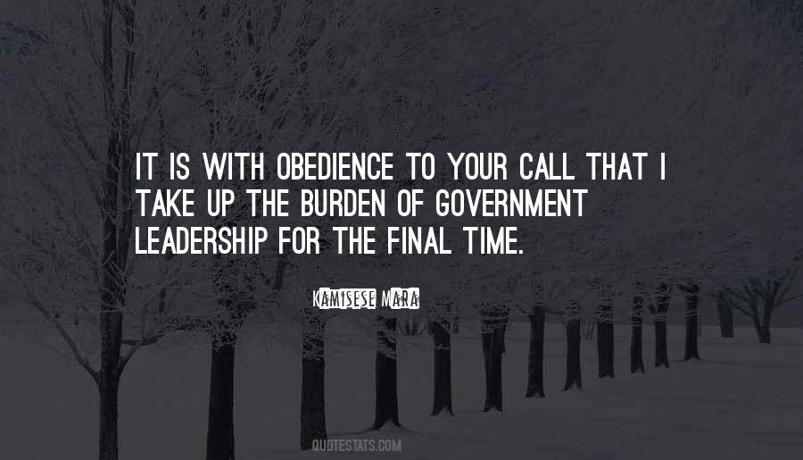 Quotes About Government Leadership #37107