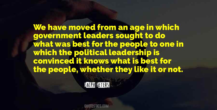 Quotes About Government Leadership #671724