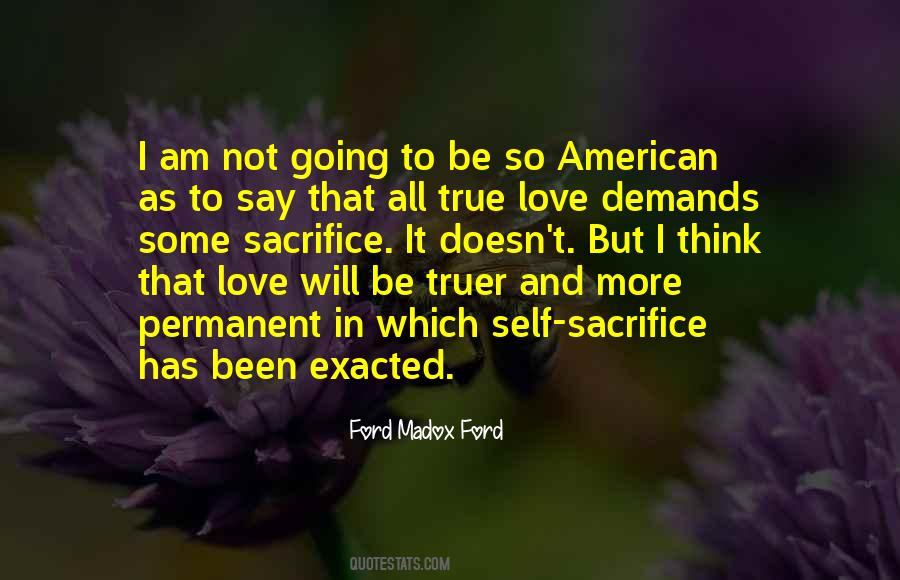 True Love Is Sacrifice Quotes #186653