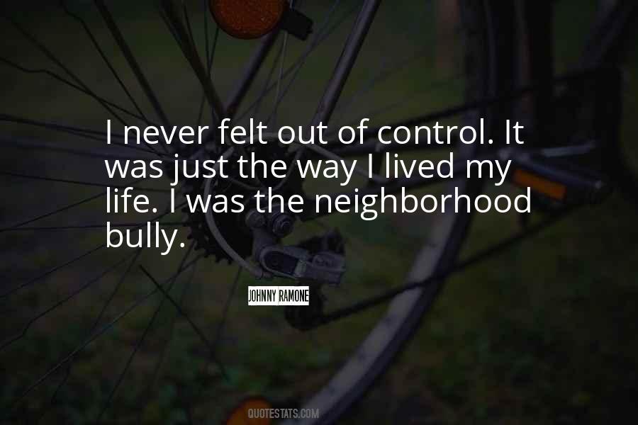 Out Of My Control Quotes #1276277