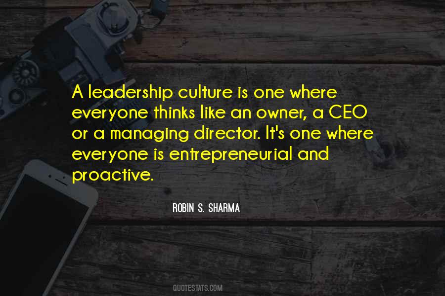 Leadership And Culture Quotes #1546938