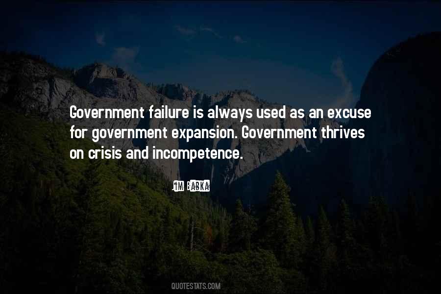 Quotes About Government Failure #782795