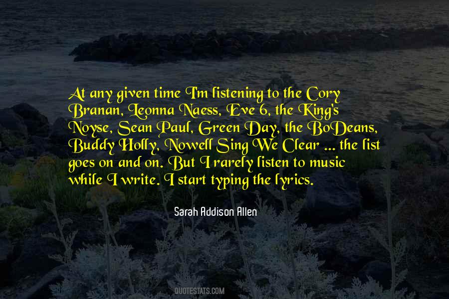 Listen To The Lyrics Quotes #394525