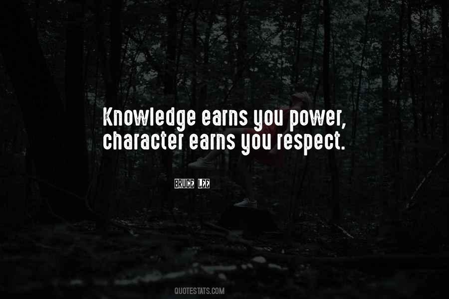 Respect Character Quotes #1550366