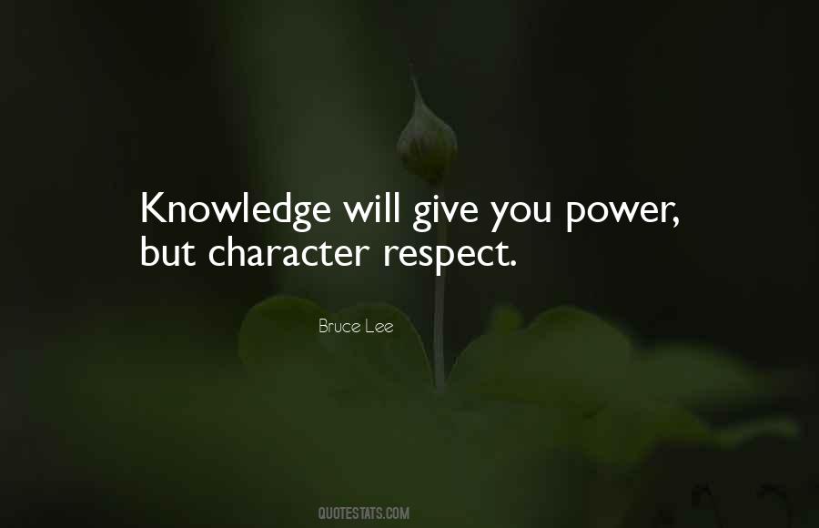 Respect Character Quotes #156062