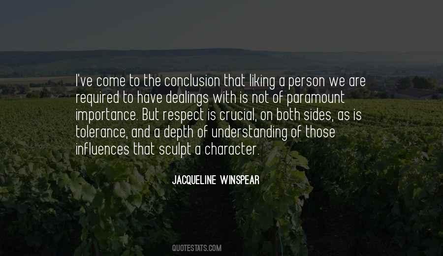 Respect Character Quotes #1792396