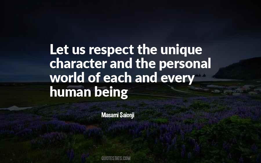 Respect Character Quotes #311488