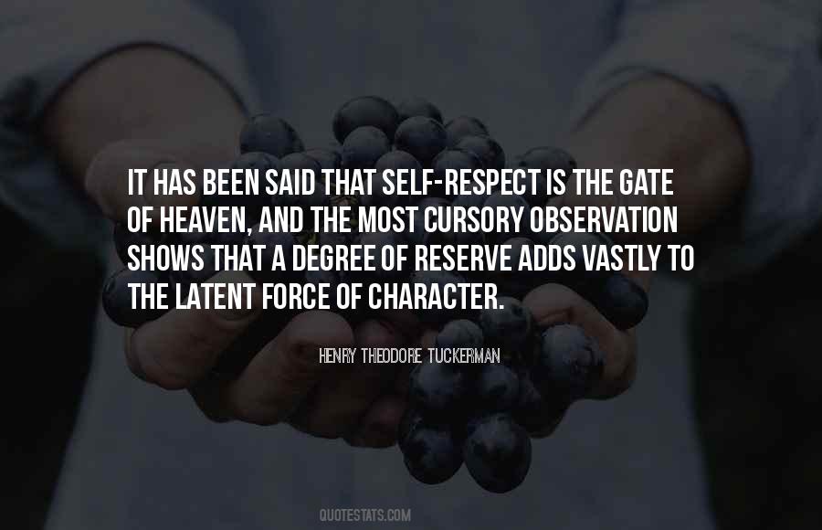 Respect Character Quotes #415096