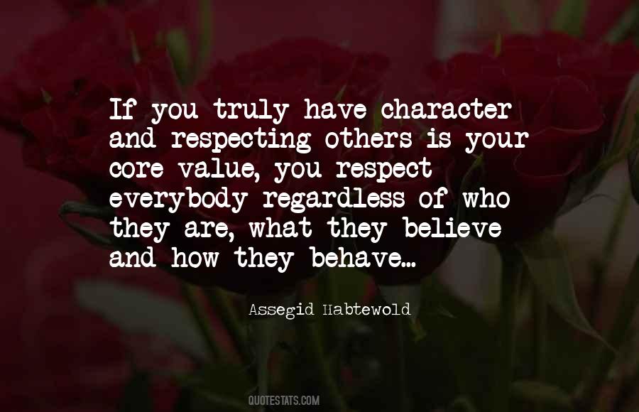 Respect Character Quotes #628484