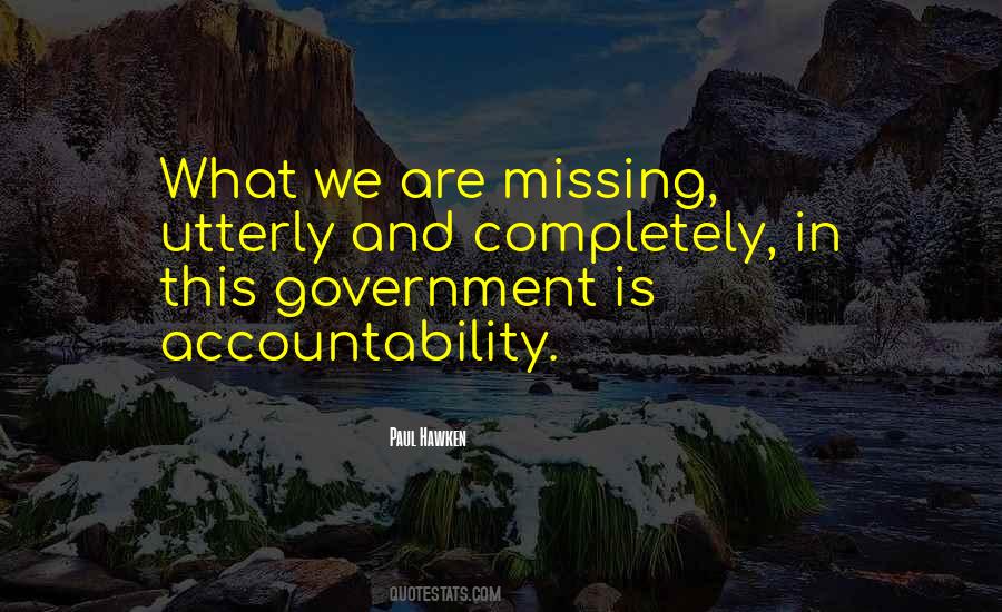 Quotes About Government Accountability #538872