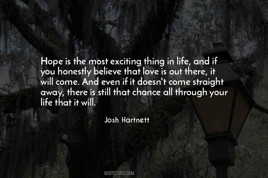 Hope And Chance Quotes #1141808