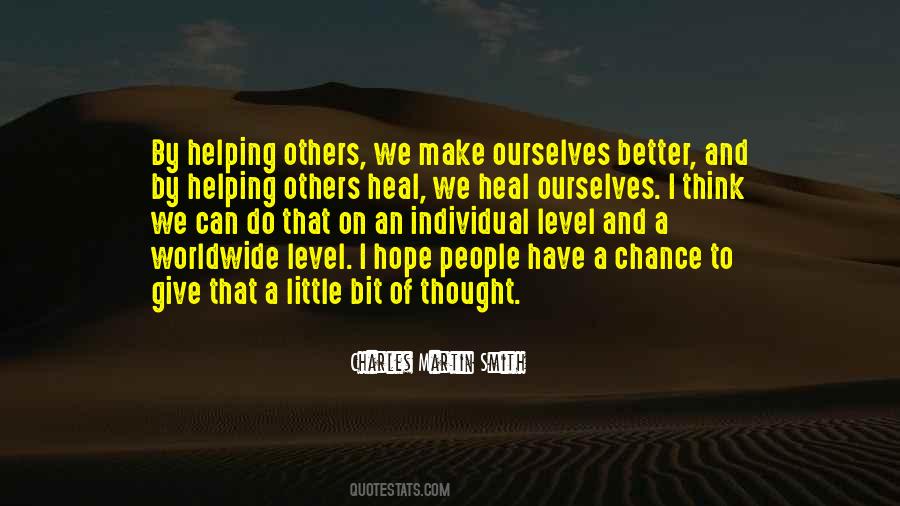 Hope And Chance Quotes #1411149