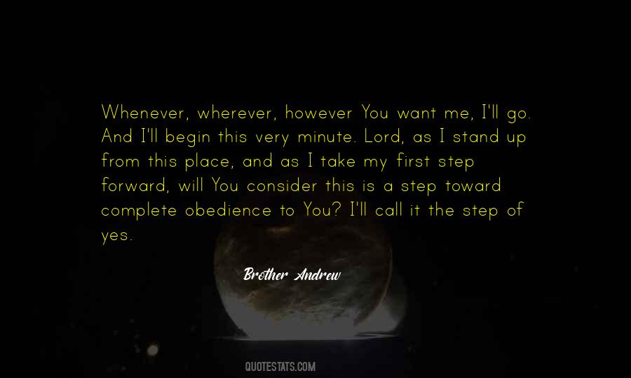 Obedience To The Lord Quotes #1080958