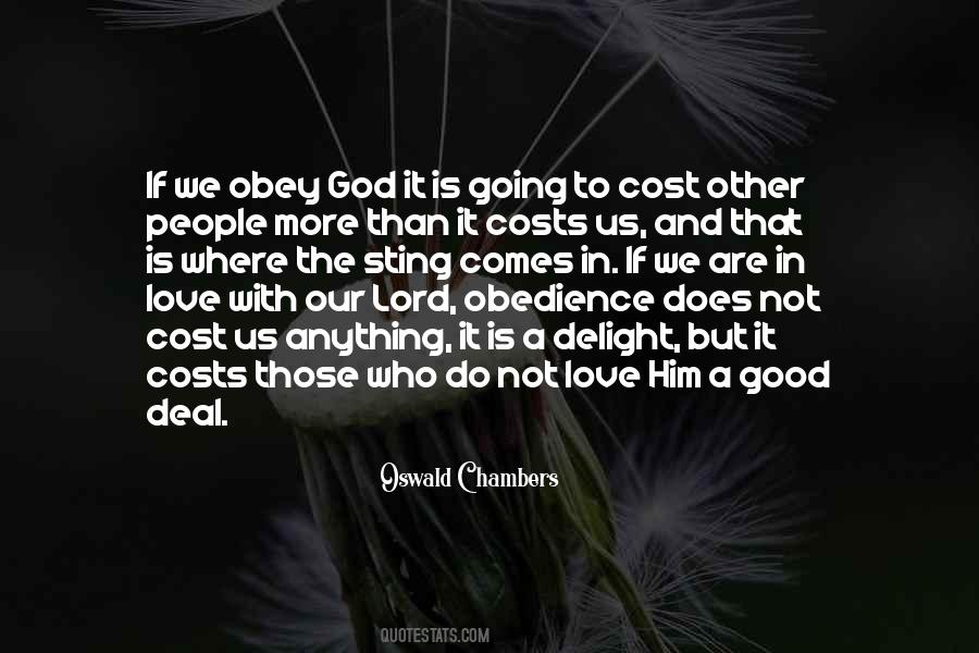 Obedience To The Lord Quotes #1254875