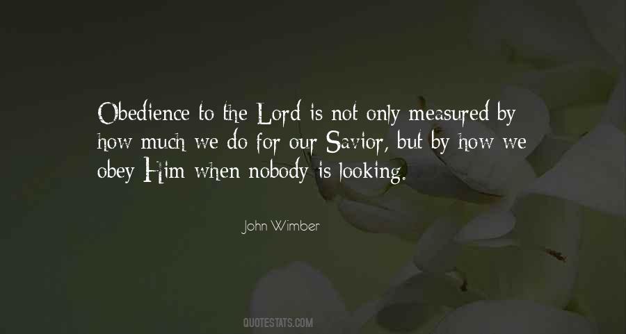Obedience To The Lord Quotes #1766245