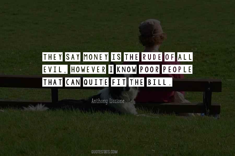 Money Evil Quotes #1193274