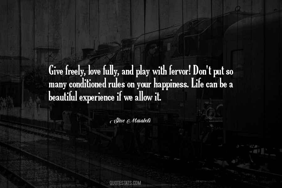 Experience Life Love Quotes #71965