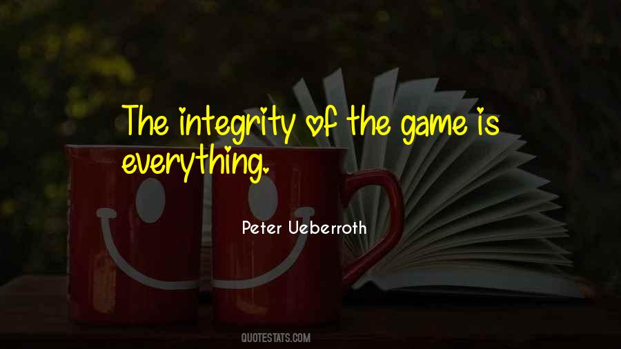 Sports Integrity Quotes #1427298