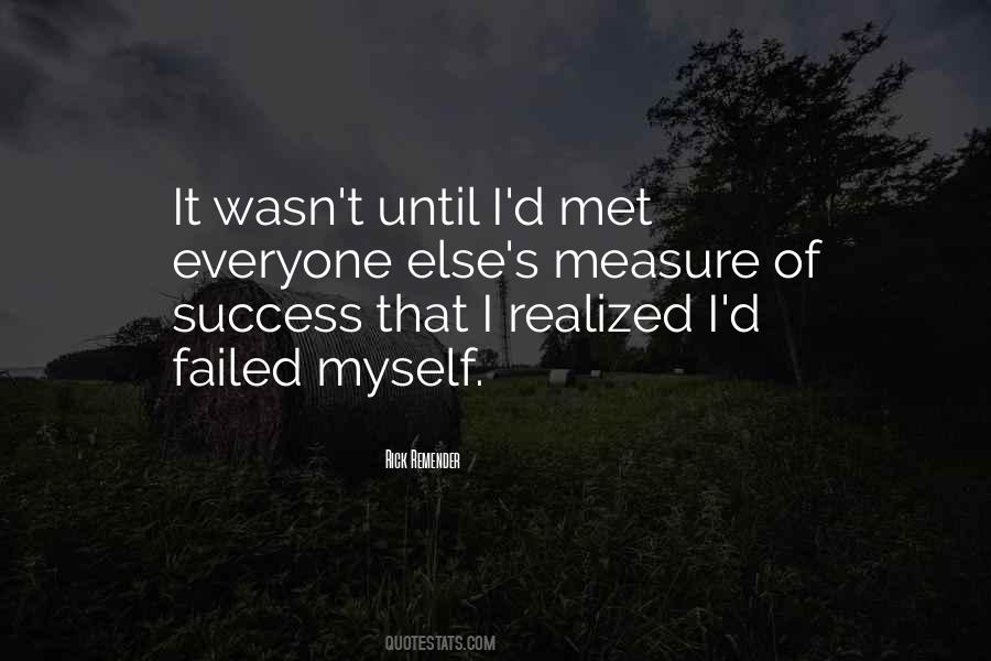 I Failed Myself Quotes #530170