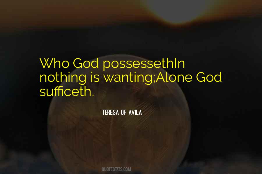 Alone God Quotes #1202866