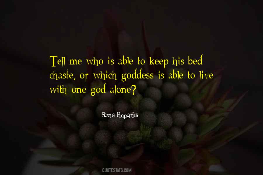 Alone God Quotes #183926