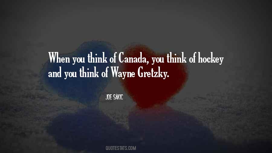 Hockey Canada Quotes #725072
