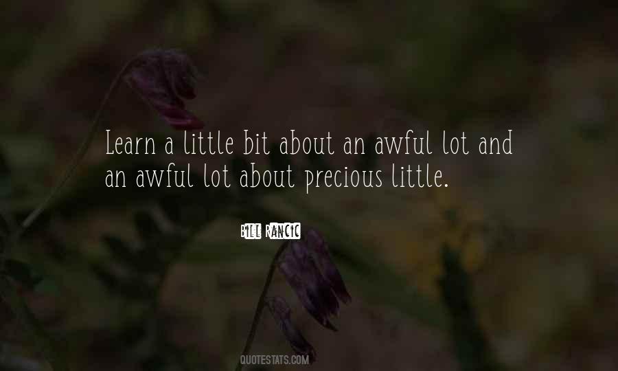 About Precious Quotes #1355763