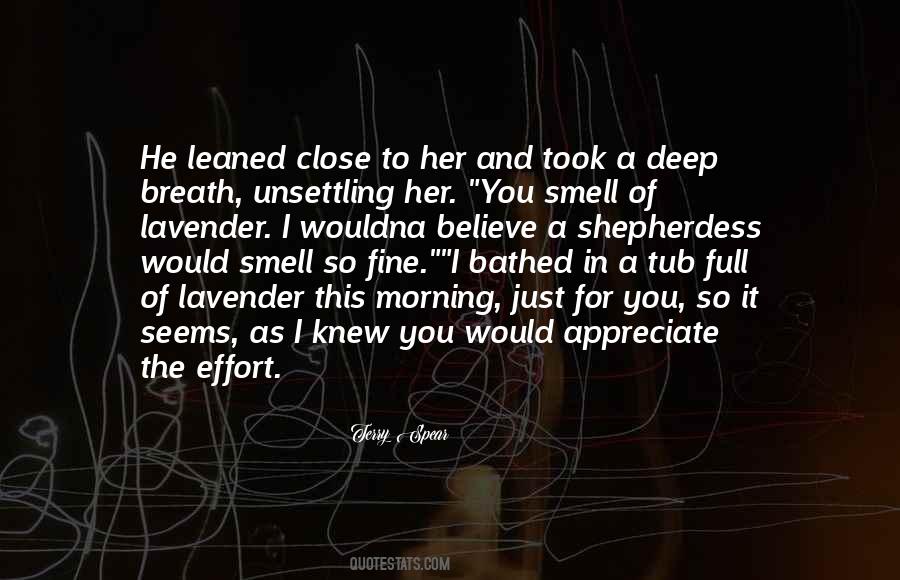 Smell Of You Quotes #9139