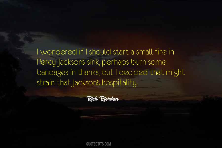 Can Start A Fire Quotes #818174