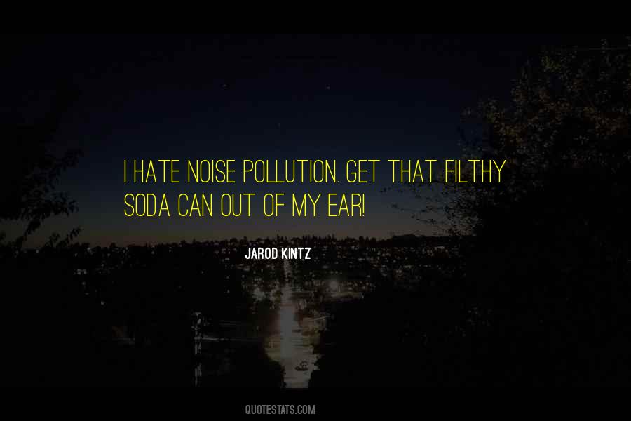 I Hate Noise Quotes #1119935