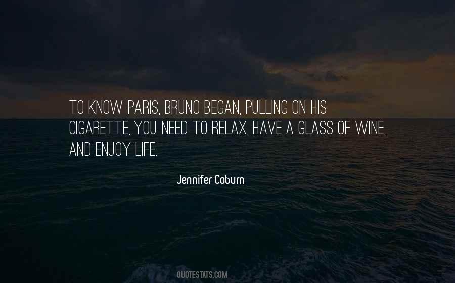 Enjoy Paris Quotes #1858700