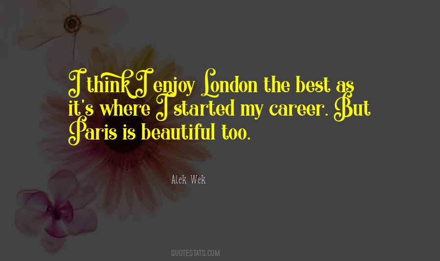 Enjoy Paris Quotes #979467