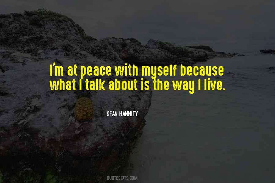 Peace With Myself Quotes #1224828