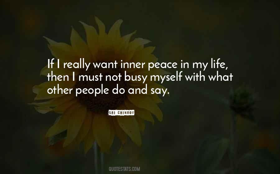 Peace With Myself Quotes #278453