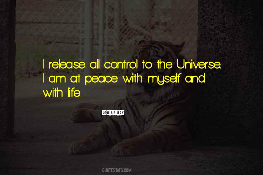 Peace With Myself Quotes #360350