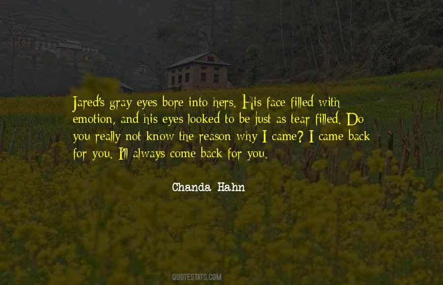 Why Come Back Quotes #1187739