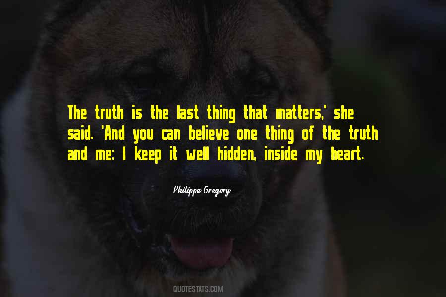 Matters Of Heart Quotes #1268209