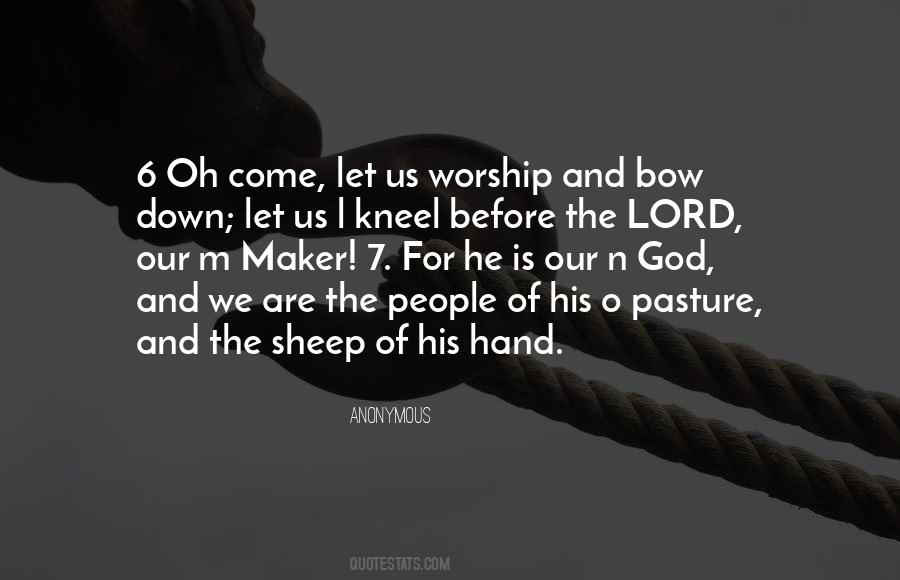Worship Lord Quotes #539071