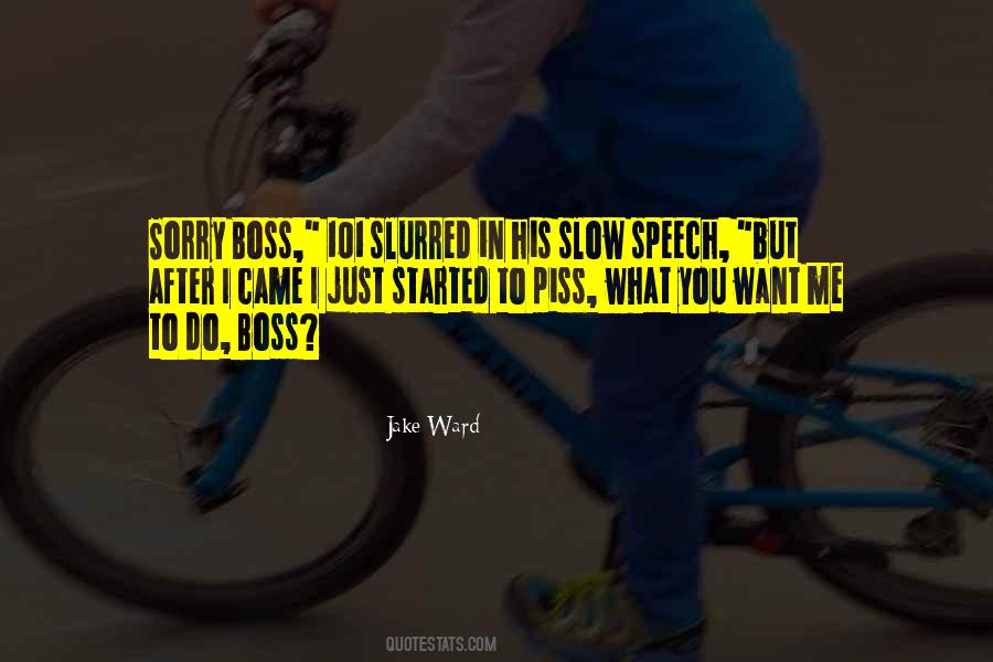 Sorry Boss Quotes #905104