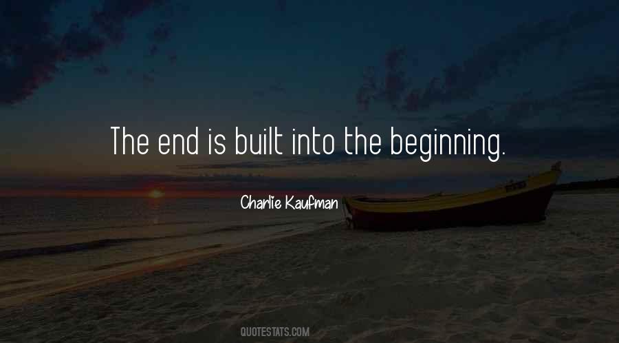 Beginning Is The End Quotes #47912