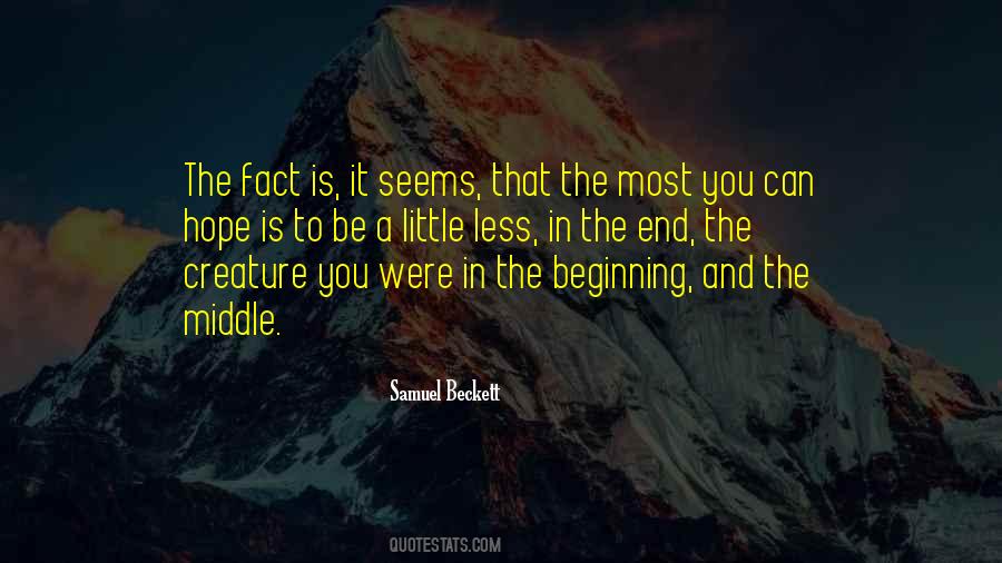 Beginning Is The End Quotes #94369